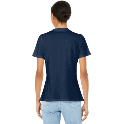 BELLA+CANVAS ® Women’s Relaxed Jersey Short Sleeve V - Neck Tee - T-Shirts - SwagWear