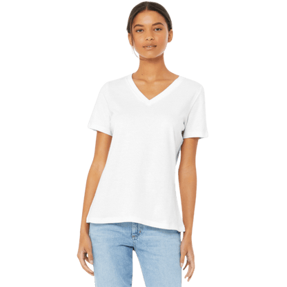 BELLA+CANVAS ® Women’s Relaxed Jersey Short Sleeve V - Neck Tee - T-Shirts - SwagWear