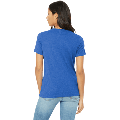 BELLA+CANVAS® Women’s Relaxed Triblend V - Neck Tee - T-Shirts - SwagWear
