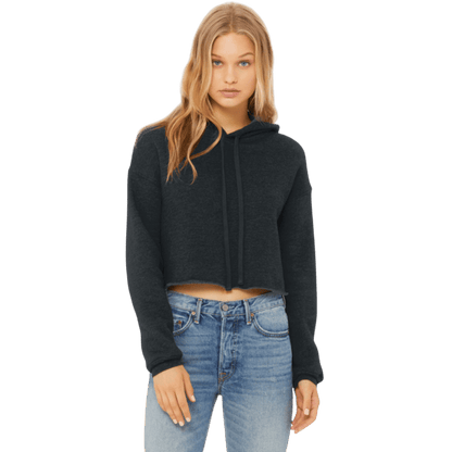 BELLA+CANVAS ® Women’s Sponge Fleece Cropped Fleece Hoodie - Sweatshirts - SwagWear