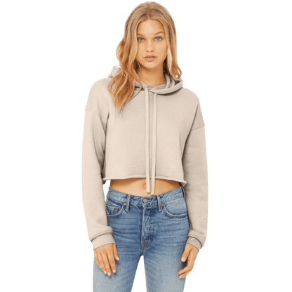 BELLA+CANVAS ® Women’s Sponge Fleece Cropped Fleece Hoodie - Sweatshirts - SwagWear
