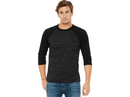 BELLA+CANVAS ® Unisex 3/4-Sleeve Baseball Tee - T-Shirts - SwagWear