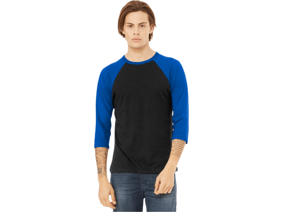 BELLA+CANVAS ® Unisex 3/4-Sleeve Baseball Tee - T-Shirts - SwagWear