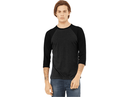 BELLA+CANVAS ® Unisex 3/4-Sleeve Baseball Tee - T-Shirts - SwagWear