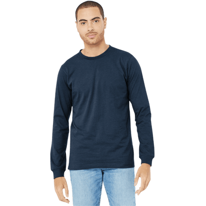 BELLA+CANVAS® Unisex Heather CVC Long Sleeve Tee - Long-Sleeved T-Shirts - SwagWear