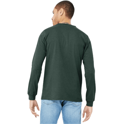 BELLA+CANVAS® Unisex Heather CVC Long Sleeve Tee - Long-Sleeved T-Shirts - SwagWear