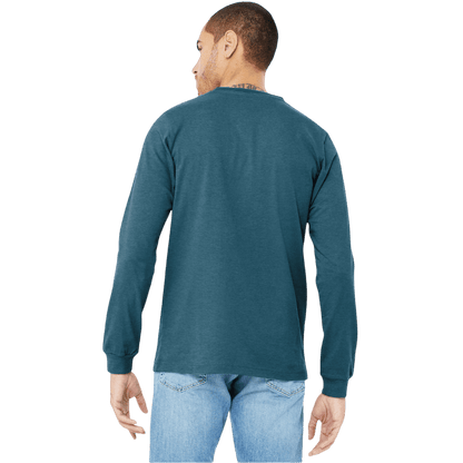 BELLA+CANVAS® Unisex Heather CVC Long Sleeve Tee - Long-Sleeved T-Shirts - SwagWear
