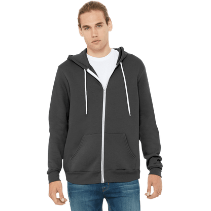 BELLA+CANVAS ® Unisex Sponge Fleece Full-Zip Hoodie - Full-Zip Hoodies - SwagWear