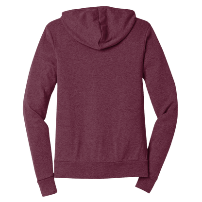 BELLA+CANVAS ® Unisex Triblend Full-Zip Lightweight Hoodie - Full-Zip Hoodies - SwagWear
