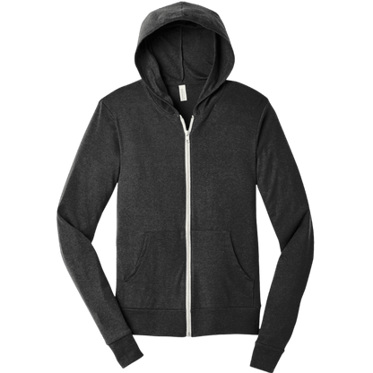 BELLA+CANVAS ® Unisex Triblend Full-Zip Lightweight Hoodie - Full-Zip Hoodies - SwagWear