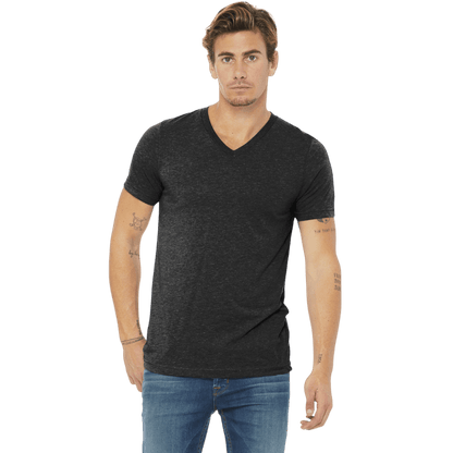 BELLA+CANVAS ® Unisex Triblend Short Sleeve V-Neck Tee - T-Shirts - SwagWear