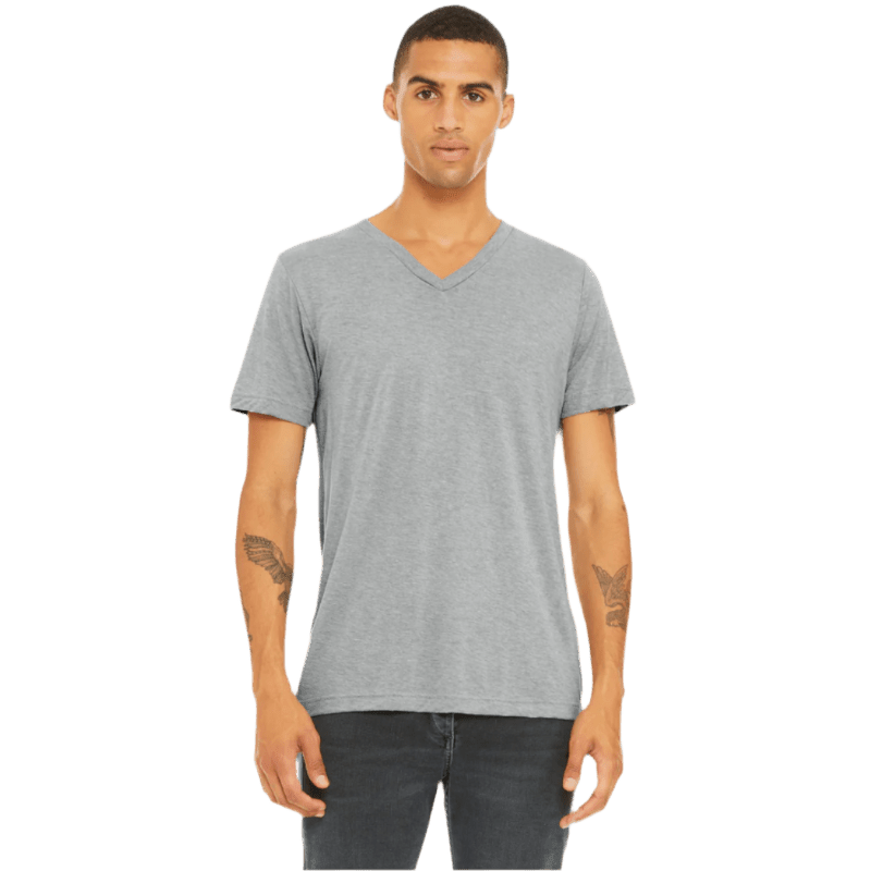 BELLA+CANVAS ® Unisex Triblend Short Sleeve V-Neck Tee - T-Shirts - SwagWear