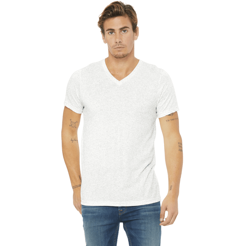 BELLA+CANVAS ® Unisex Triblend Short Sleeve V-Neck Tee - T-Shirts - SwagWear