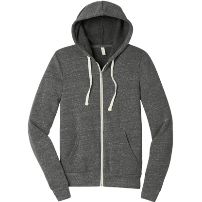 BELLA+CANVAS ® Unisex Triblend Sponge Fleece Full-Zip Hoodie - Full-Zip Hoodies - SwagWear