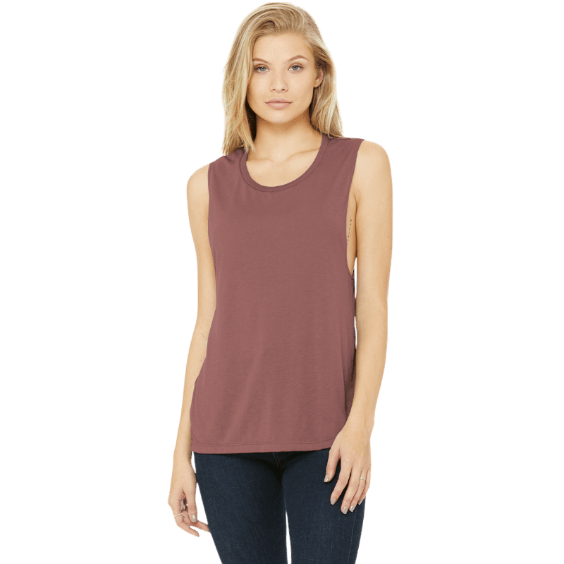 BELLA+CANVAS ® Women’s Flowy Scoop Muscle Tank - Tank Tops - SwagWear