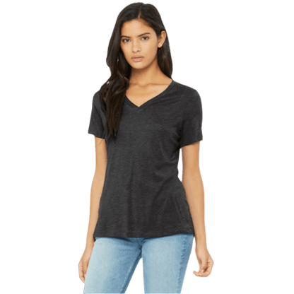 BELLA+CANVAS® Women’s Relaxed Triblend V-Neck Tee - T-Shirts - SwagWear