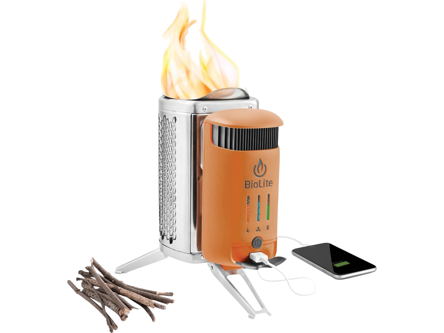 BioLite CampStove 2+ - Orange - Outdoor Grills