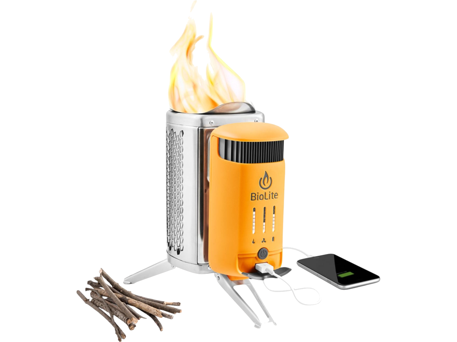 BioLite CampStove Complete Cook Kit - Orange - Outdoor Grills