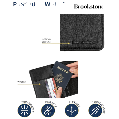Brookstone RFID Passport Wallet