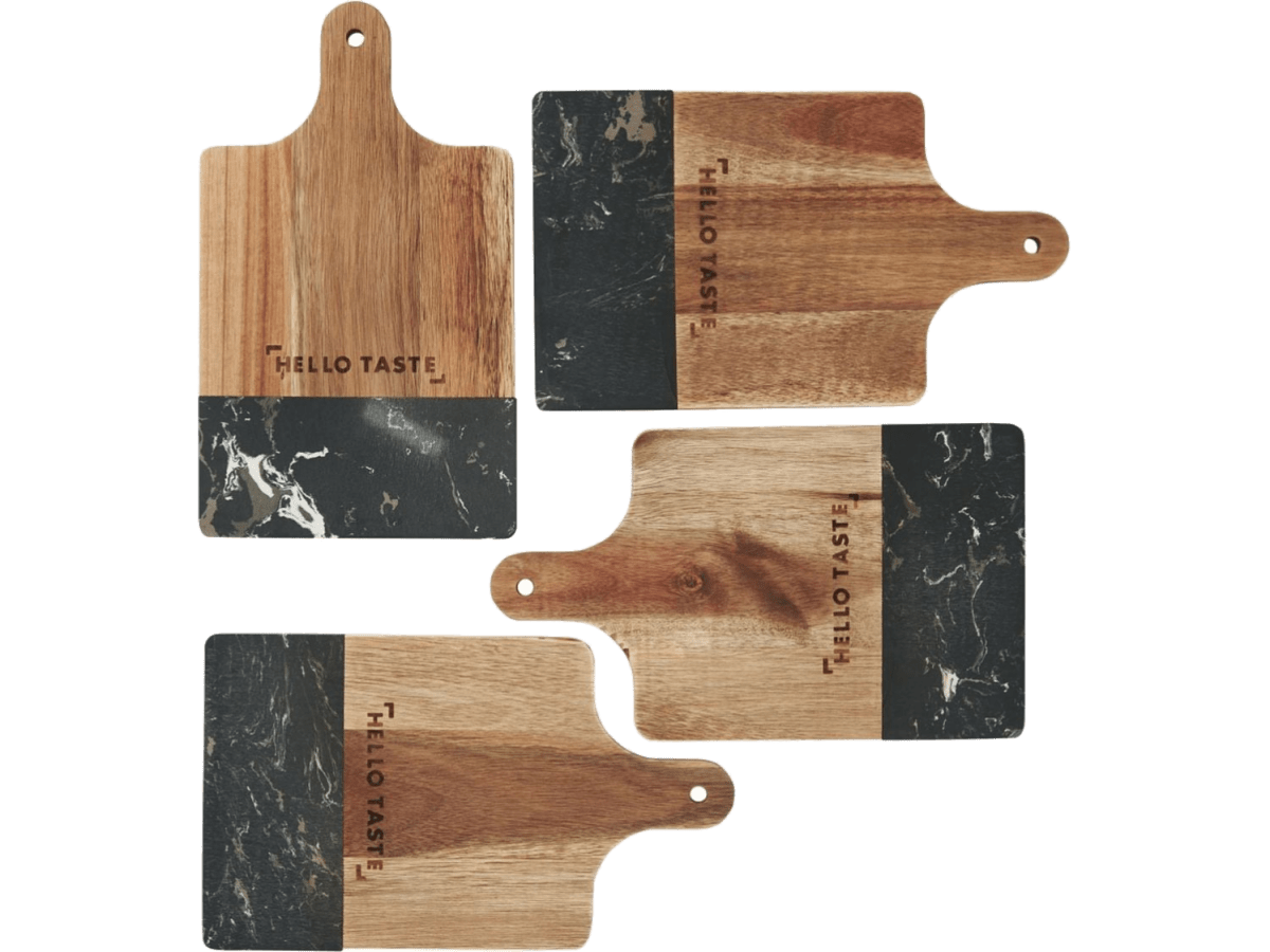 Black Marble and Wood Cutting Board - Homewares - SwagWear