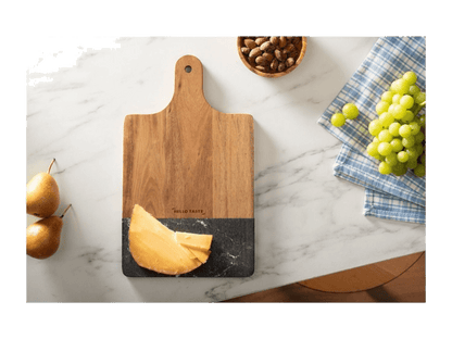 Black Marble and Wood Cutting Board - Homewares - SwagWear