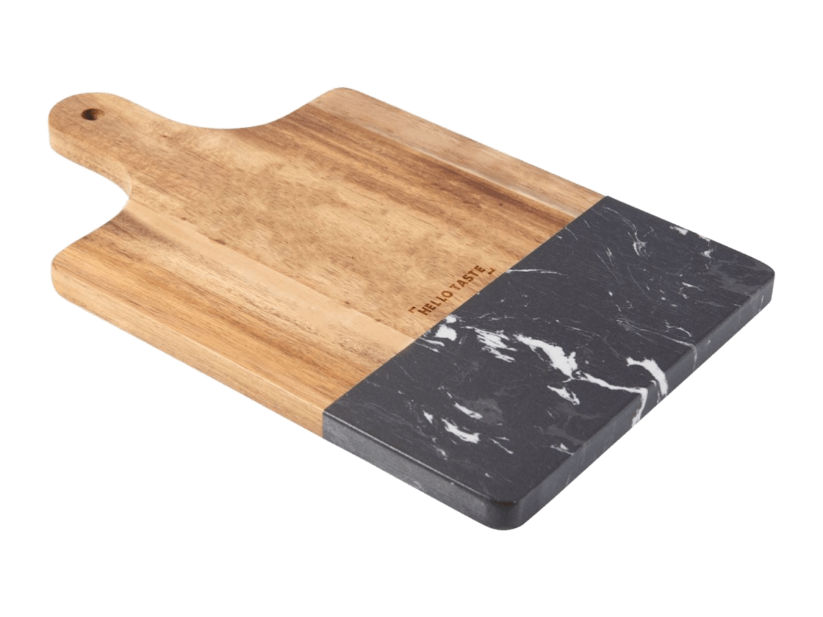 Black Marble and Wood Cutting Board - Homewares - SwagWear