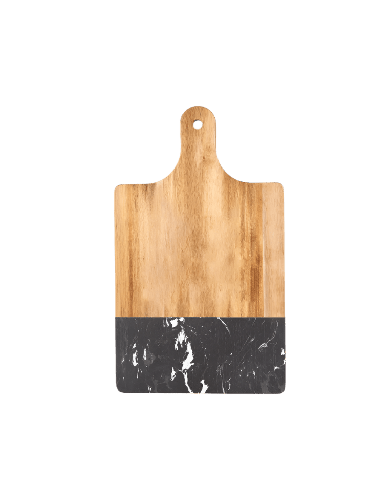 Black Marble and Wood Cutting Board - Homewares - SwagWear