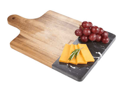Black Marble and Wood Cutting Board - Homewares - SwagWear