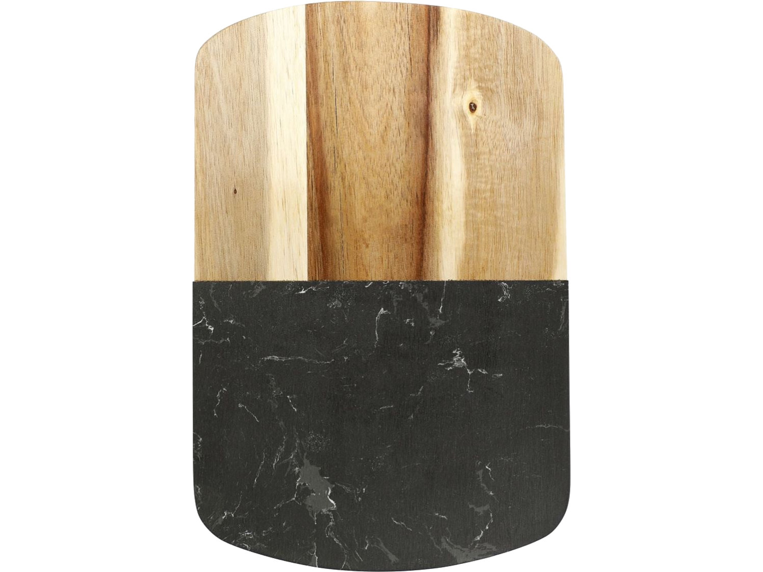 Black Marble Cheese Board Set with Knives - Natural - Homewares