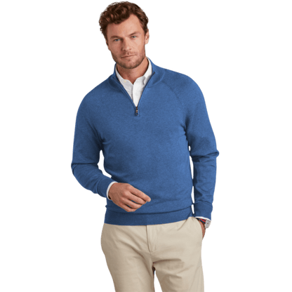 Brooks Brothers® Cotton Stretch 1/4 - Zip Sweater - Pullovers - SwagWear