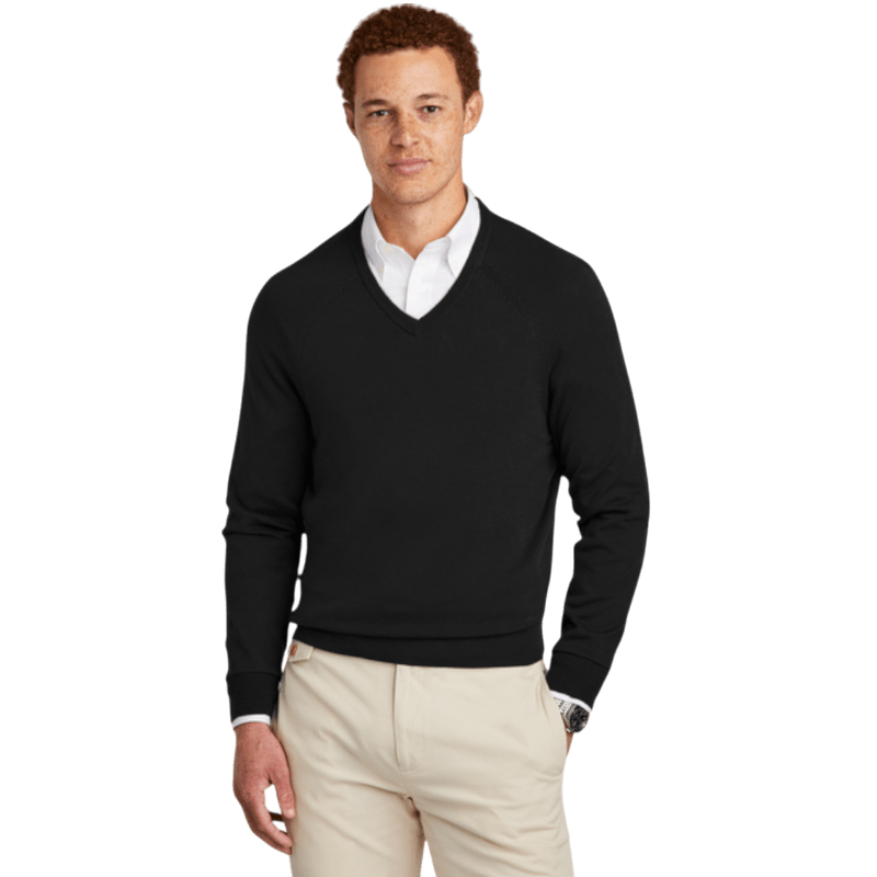 Brooks Brothers® Cotton Stretch V - Neck Sweater - Sweaters - SwagWear