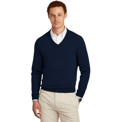Brooks Brothers® Cotton Stretch V - Neck Sweater - Sweaters - SwagWear