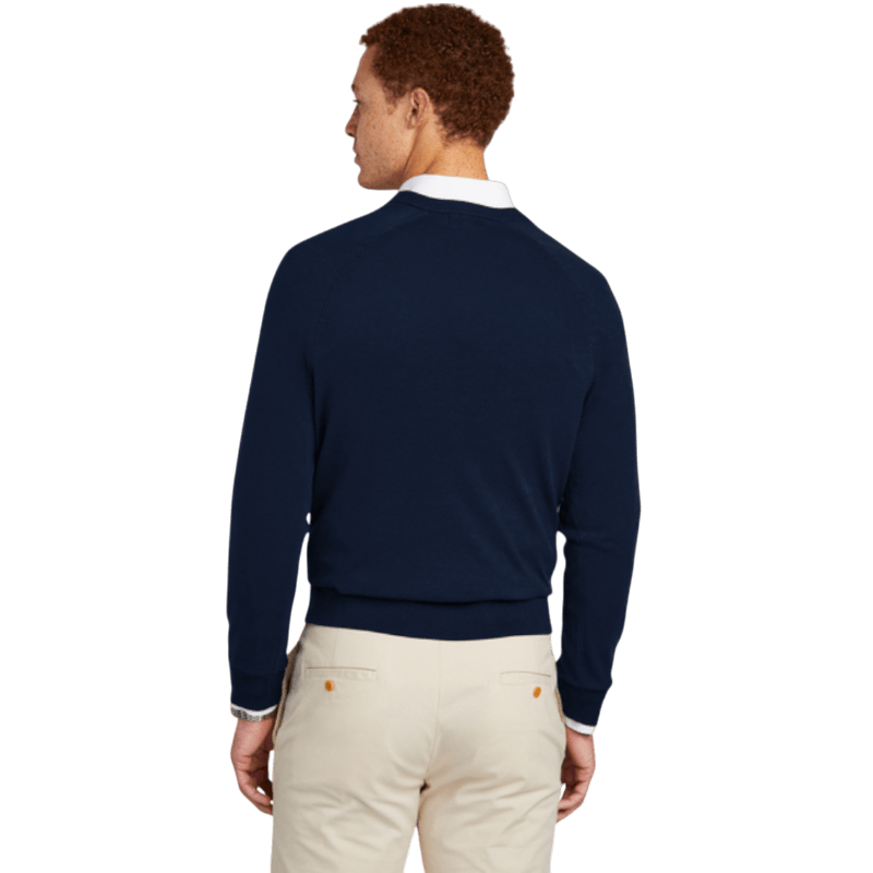 Brooks Brothers® Cotton Stretch V - Neck Sweater - Sweaters - SwagWear