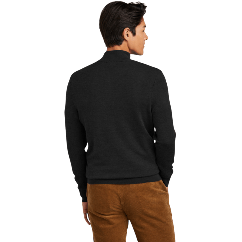 Brooks Brothers ® Washable Merino Birdseye 1/4 - Zip Sweater - Pullovers - SwagWear