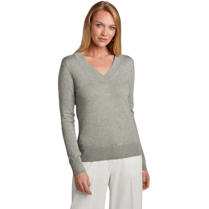 Brooks Brothers® Women’s Cotton Stretch V - Neck Sweater - Sweaters - SwagWear