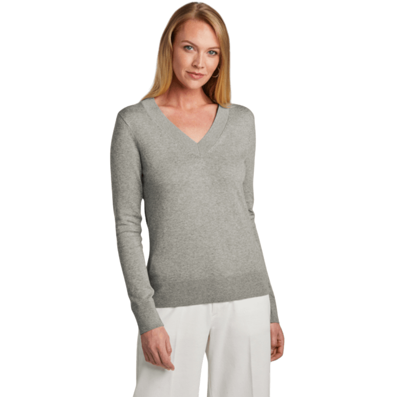 Brooks Brothers® Women’s Cotton Stretch V - Neck Sweater - Sweaters - SwagWear