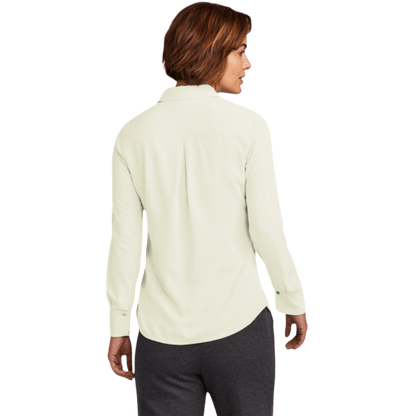 Brooks Brothers® Women’s Full - Button Satin Blouse - Button Down Shirts - SwagWear
