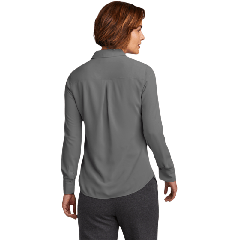 Brooks Brothers® Women’s Full - Button Satin Blouse - Button Down Shirts - SwagWear