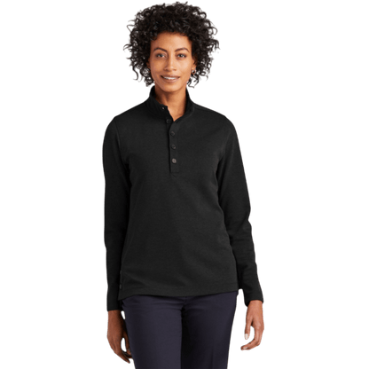 Brooks Brothers® Women’s Mid - Layer Stretch 1/2 - Button - Long - Sleeved Polos - SwagWear