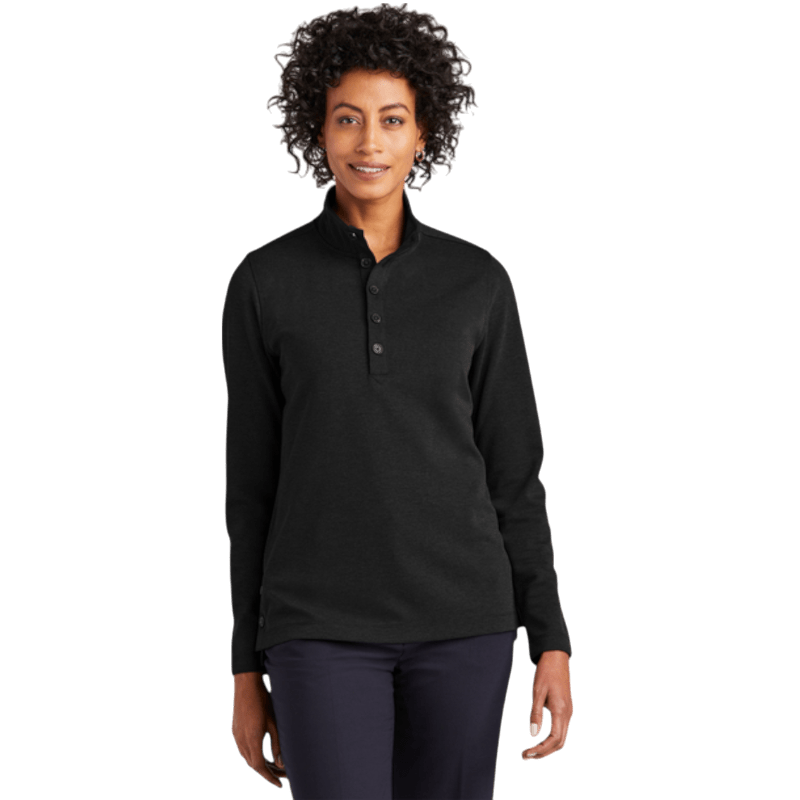 Brooks Brothers® Women’s Mid - Layer Stretch 1/2 - Button - Long - Sleeved Polos - SwagWear