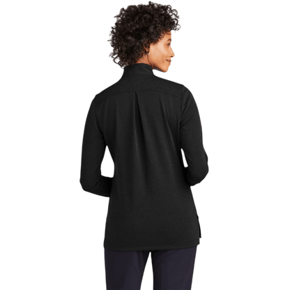 Brooks Brothers® Women’s Mid - Layer Stretch 1/2 - Button - Long - Sleeved Polos - SwagWear