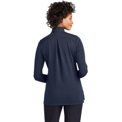 Brooks Brothers® Women’s Mid - Layer Stretch 1/2 - Button - Long - Sleeved Polos - SwagWear
