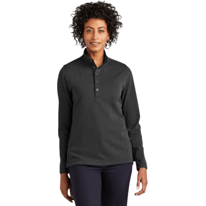 Brooks Brothers® Women’s Mid - Layer Stretch 1/2 - Button - Long - Sleeved Polos - SwagWear