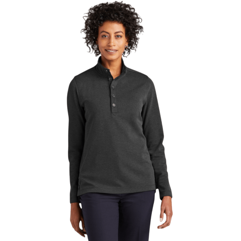 Brooks Brothers® Women’s Mid - Layer Stretch 1/2 - Button - Long - Sleeved Polos - SwagWear