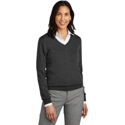 Brooks Brothers ® Women’s Washable Merino V - Neck Sweater - Sweaters - SwagWear