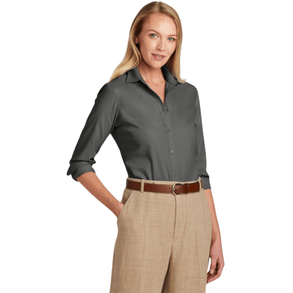 Brooks Brothers® Women’s Wrinkle - Free Stretch Nailhead Shirt - Button Down Shirts - SwagWear