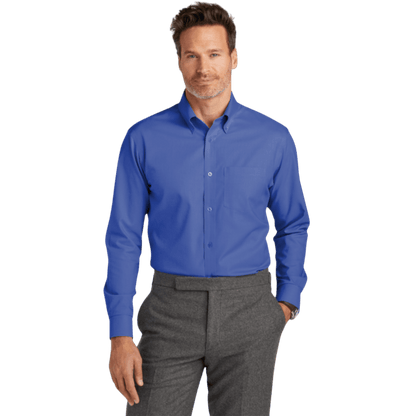 Brooks Brothers® Wrinkle - Free Stretch Nailhead Shirt - Button Down Shirts - SwagWear