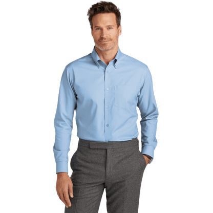 Brooks Brothers® Wrinkle - Free Stretch Nailhead Shirt - Button Down Shirts - SwagWear