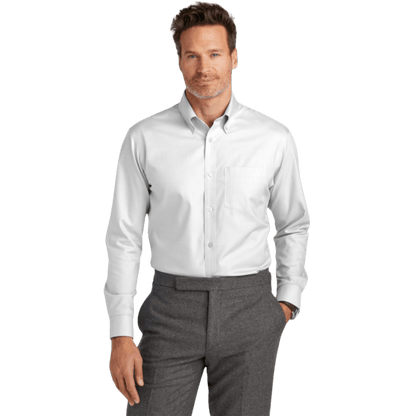 Brooks Brothers® Wrinkle - Free Stretch Nailhead Shirt - Button Down Shirts - SwagWear