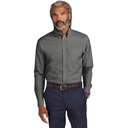 Brooks Brothers® Wrinkle - Free Stretch Pinpoint Shirt - Button Down Shirts - SwagWear